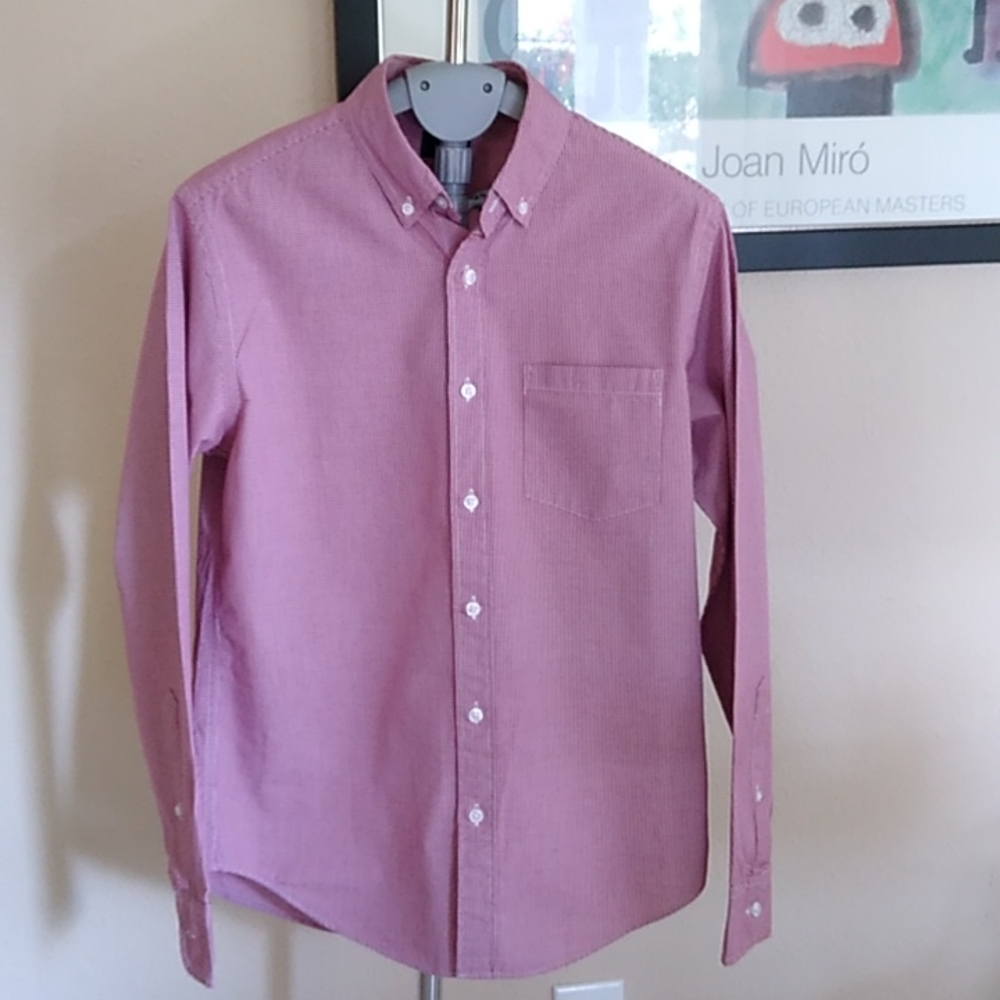 J Crew Gingham Cotton Shirt, S